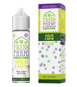 Fresh Farms Eliquids Original range 60ml | Sour Chew - Sour Apple & Grape
